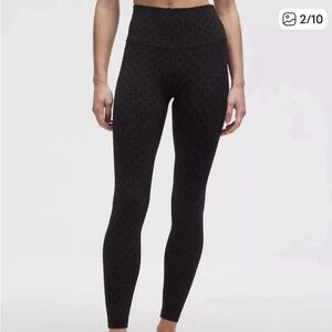 lululemon athletica Black Patterned Leggings